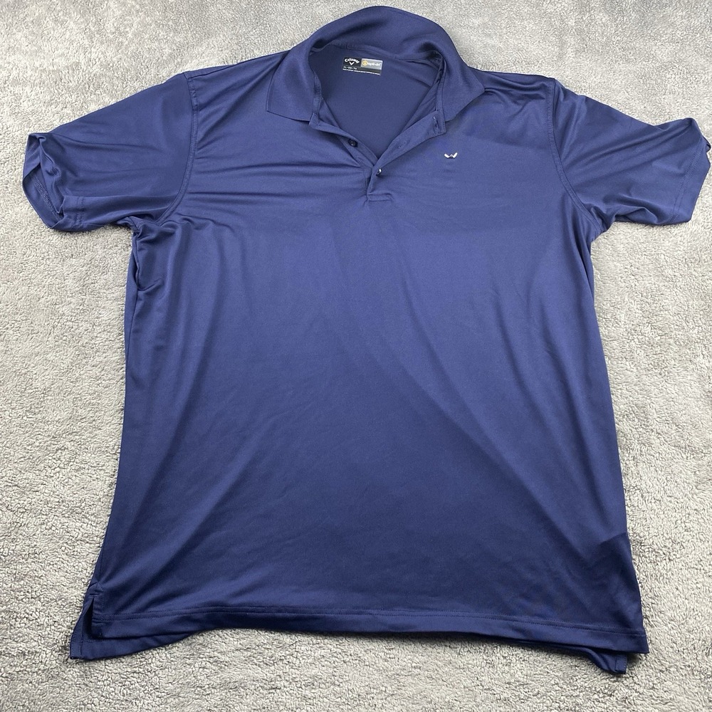 Callaway Golf Casual Polo Shirt Mens XL Blue Short‎ Sleeve